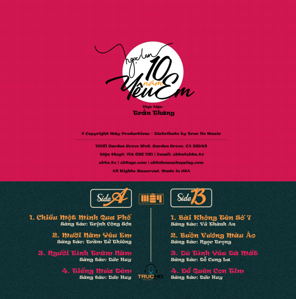 10 Năm Yêu Em | Ngọc Lan - Vinyl (Dĩa Than)